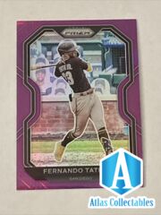 2021 Panini Prizm FERNANDO TATIS JR #161 Purple Prizm Tier 2 Padres